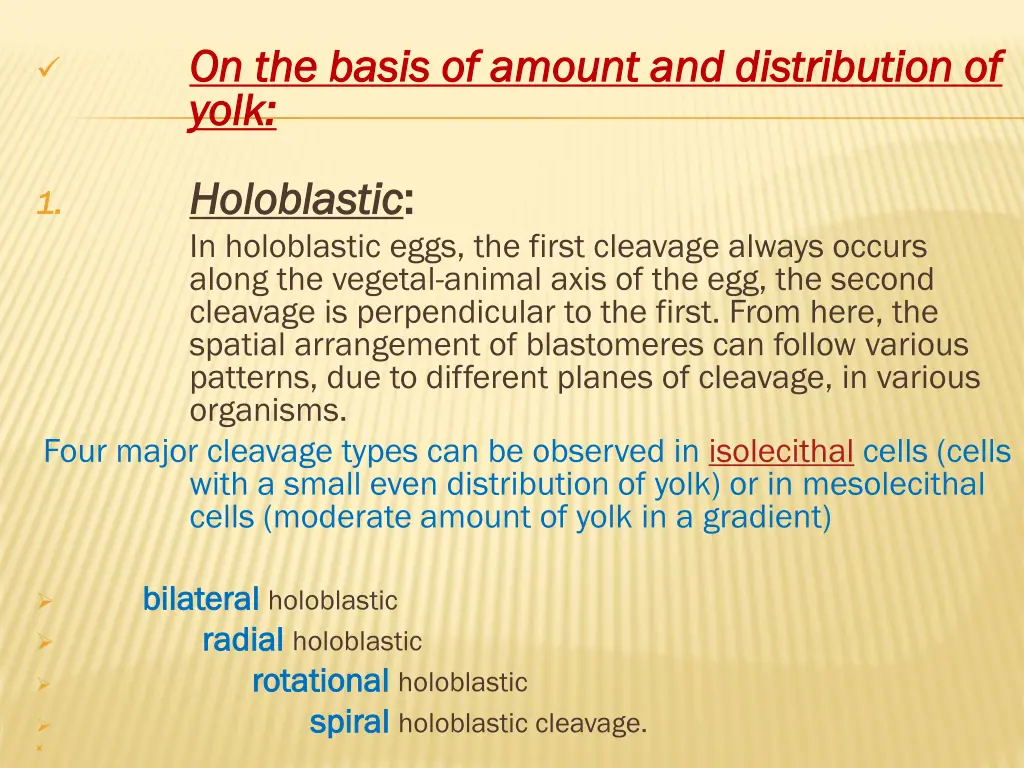 on the basis of amount and distribution