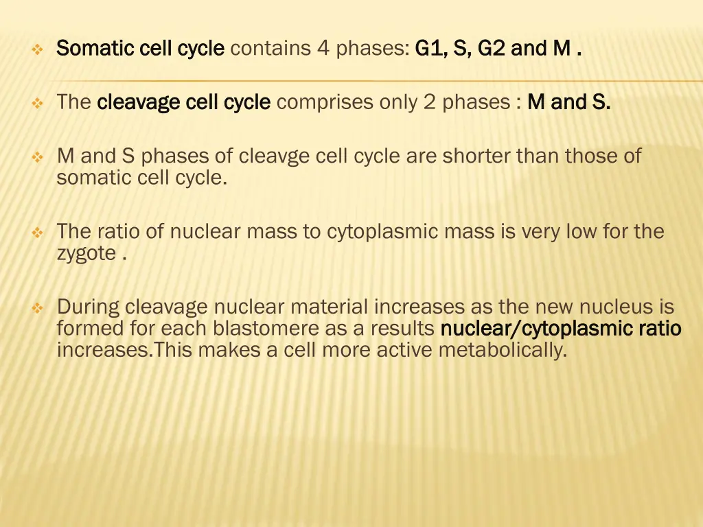 somatic cell cycle somatic cell cycle contains