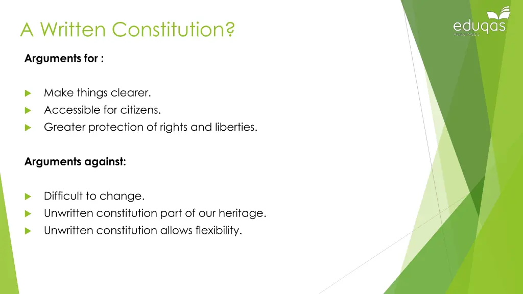 a written constitution