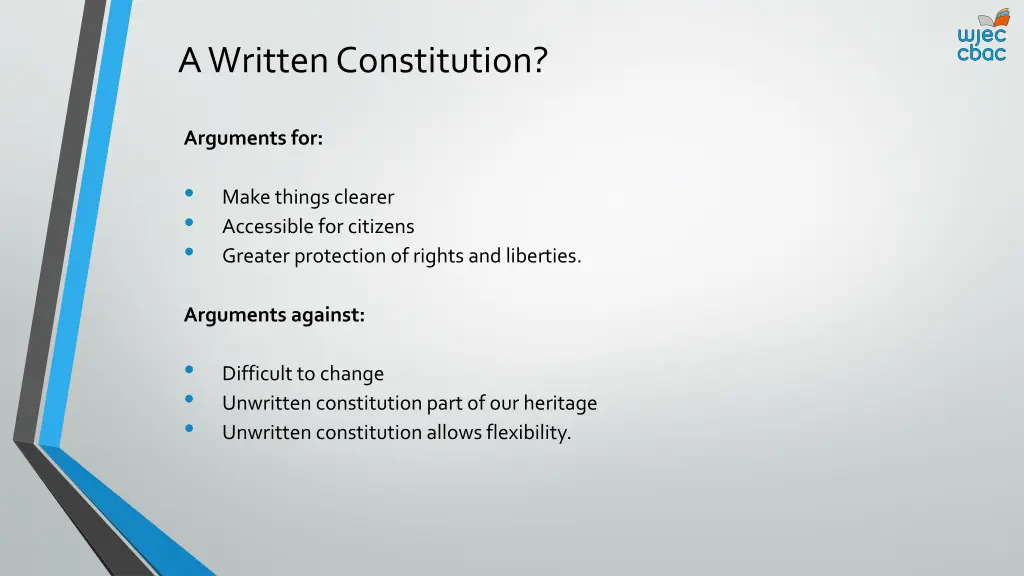 a written constitution
