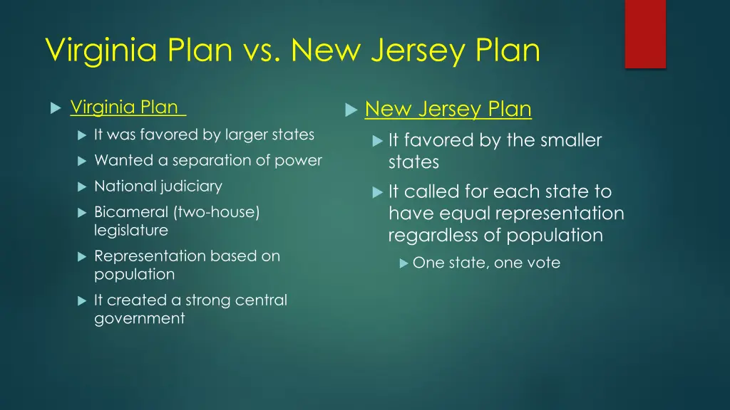virginia plan vs new jersey plan
