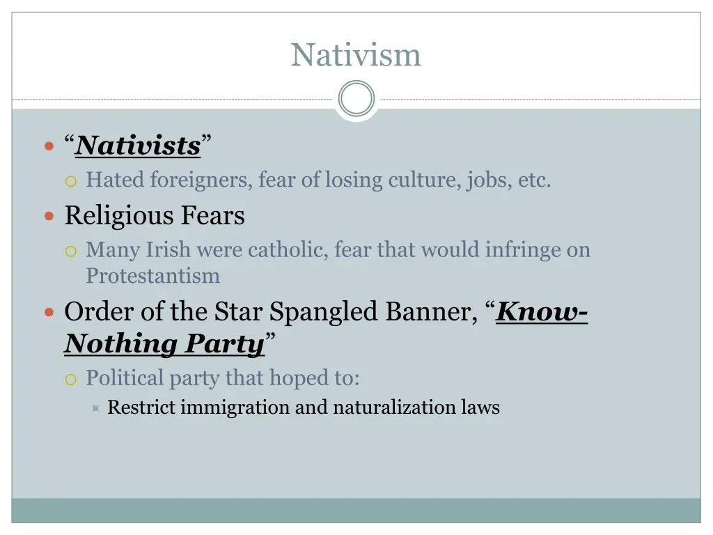 nativism