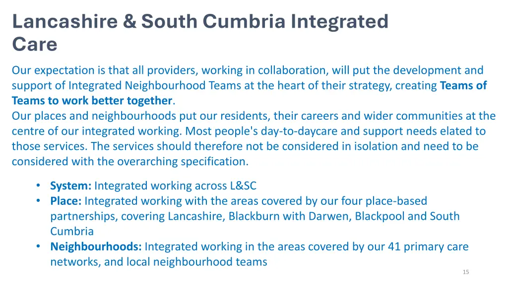 lancashire south cumbria integrated care