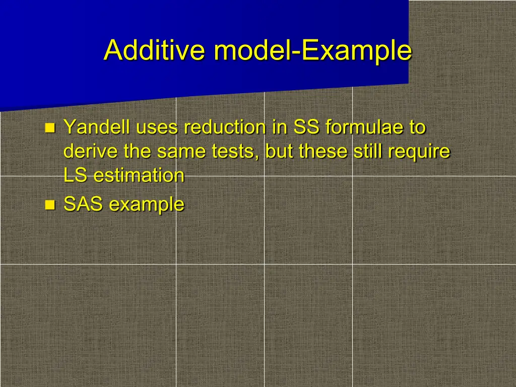 additive model example