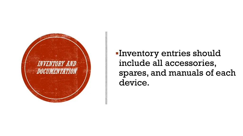 inventory entries should include all accessories