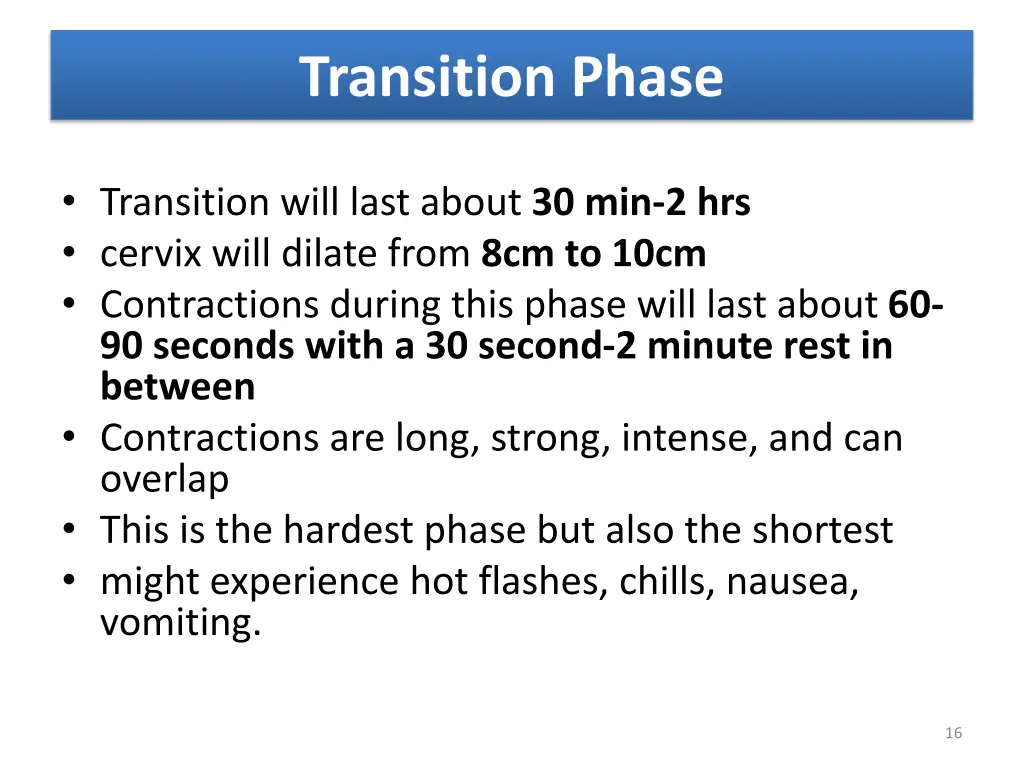 transition phase