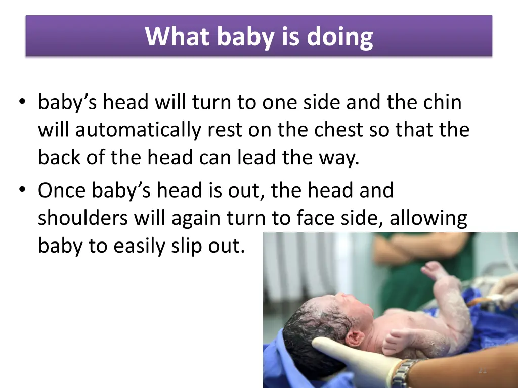 what baby is doing
