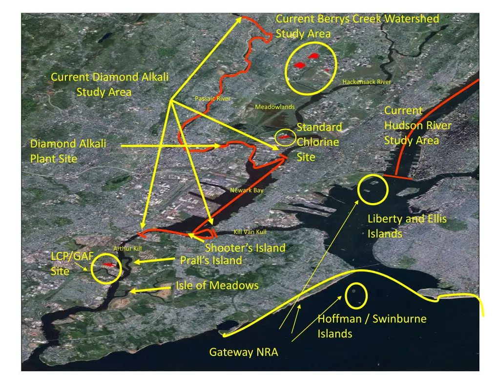 current berrys creek watershed study area
