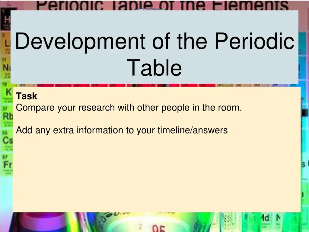 development of the periodic table 3