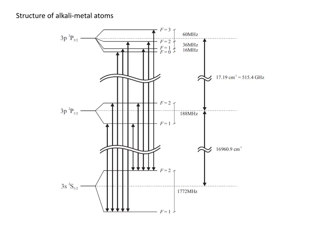 structure of alkali metal atoms