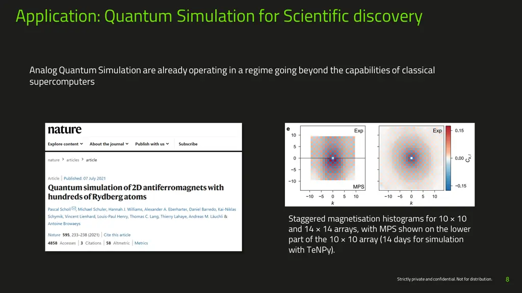 application quantum simulation for scientific