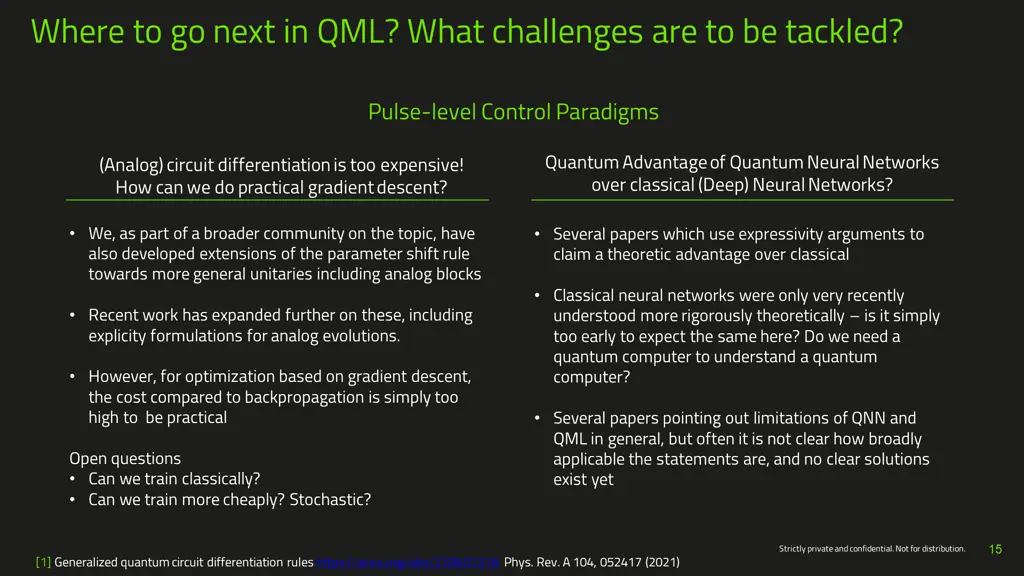 where to go next in qml what challenges