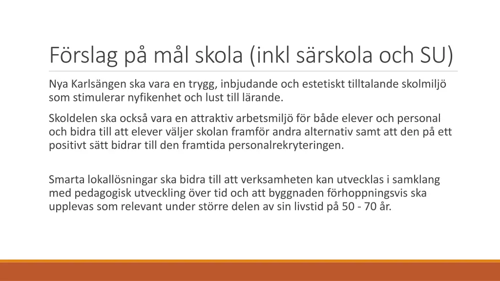 f rslag p m l skola inkl s rskola och su