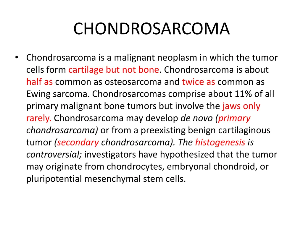 chondrosarcoma