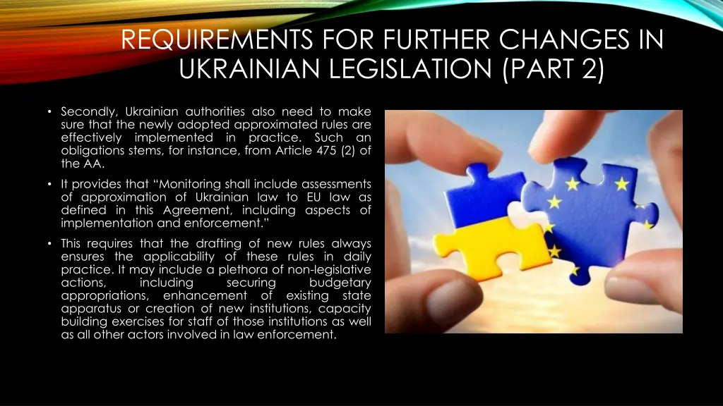 requirements for further changes in ukrainian 1