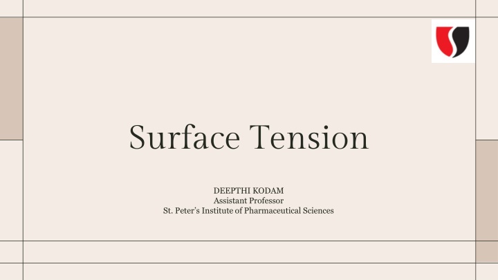 surface tension