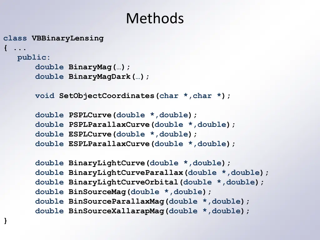methods