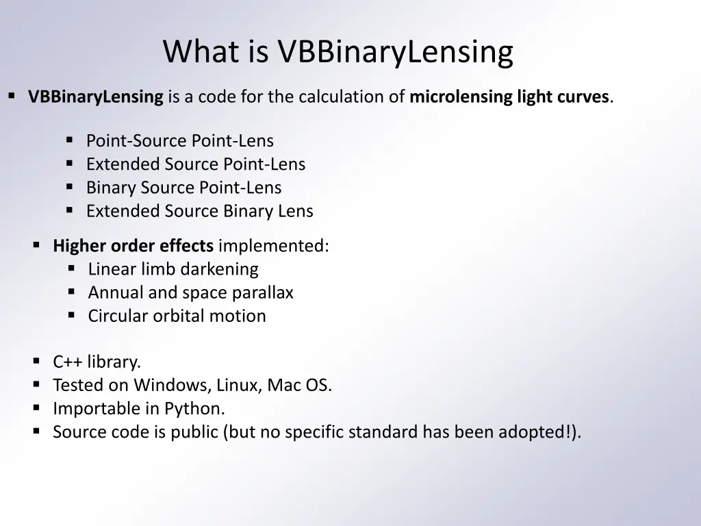 what is vbbinarylensing