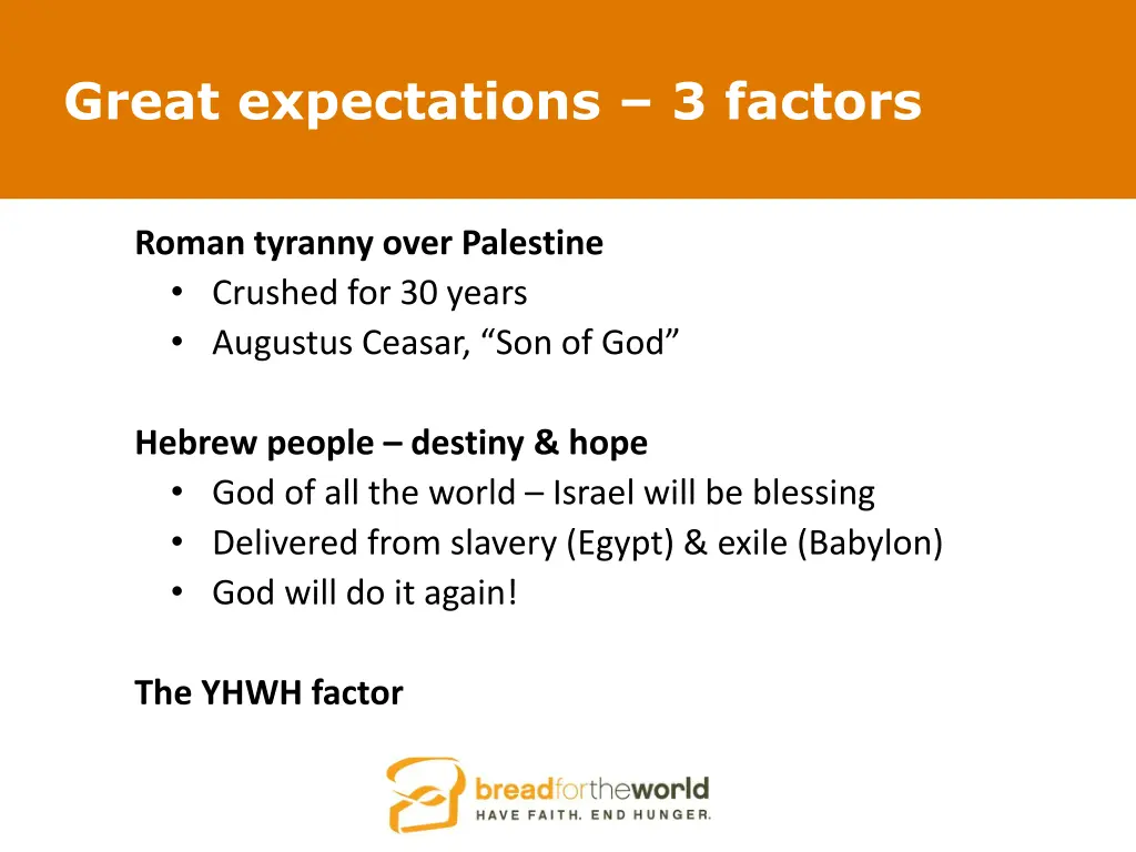 great expectations 3 factors