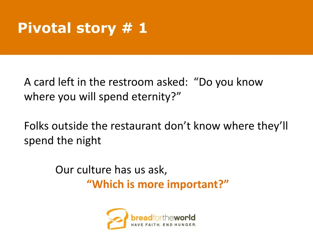 pivotal story 1