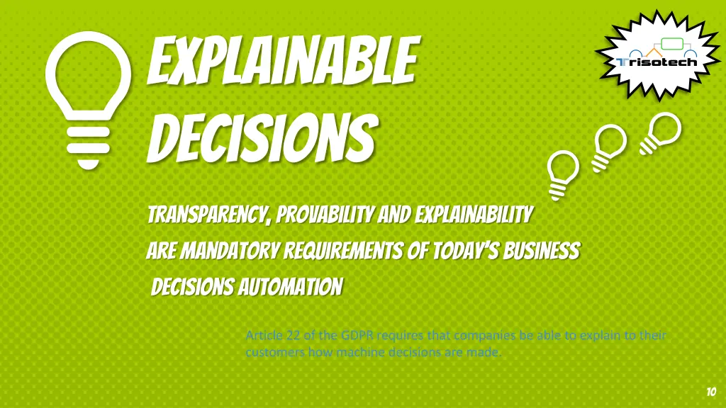 explainable decisions