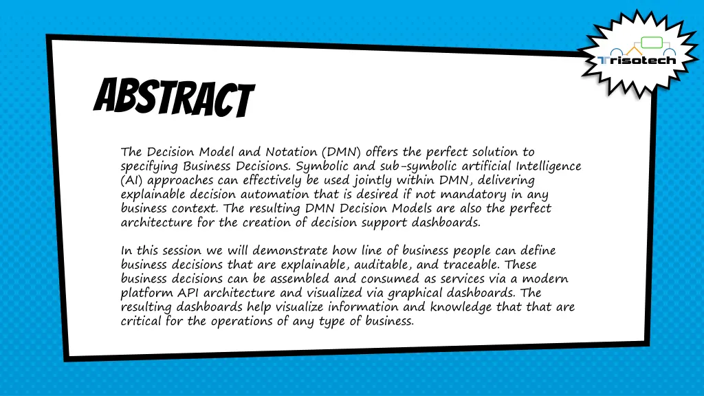 the decision model and notation dmn offers