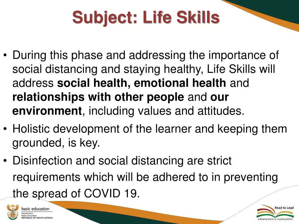 subject life skills