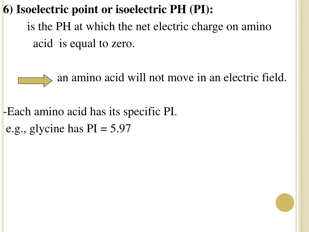 6 isoelectric point or isoelectric