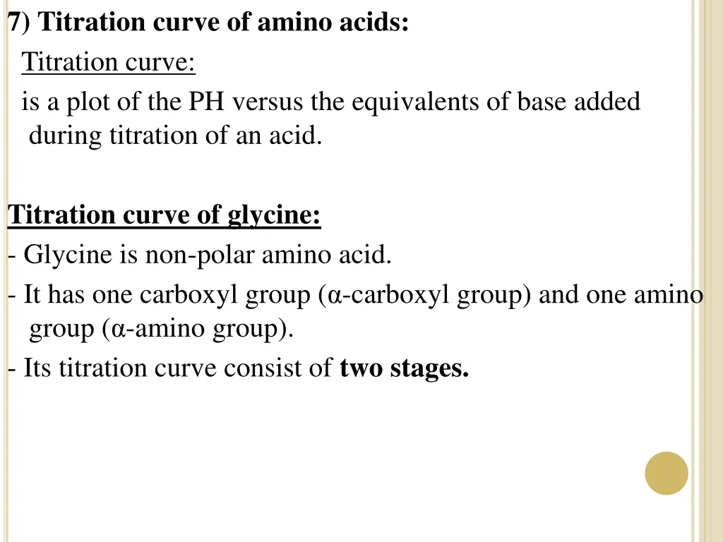 7 titration curve of amino acids titration curve