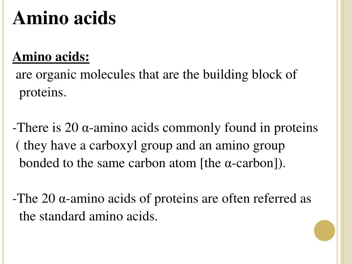 amino acids