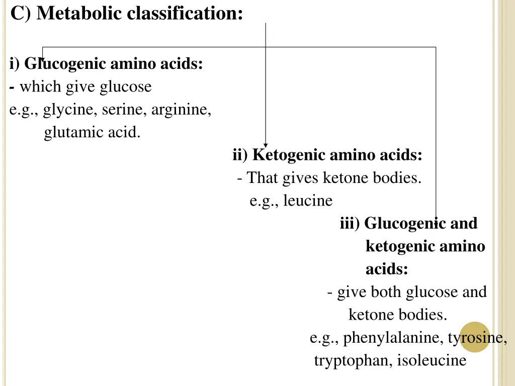 c metabolic classification