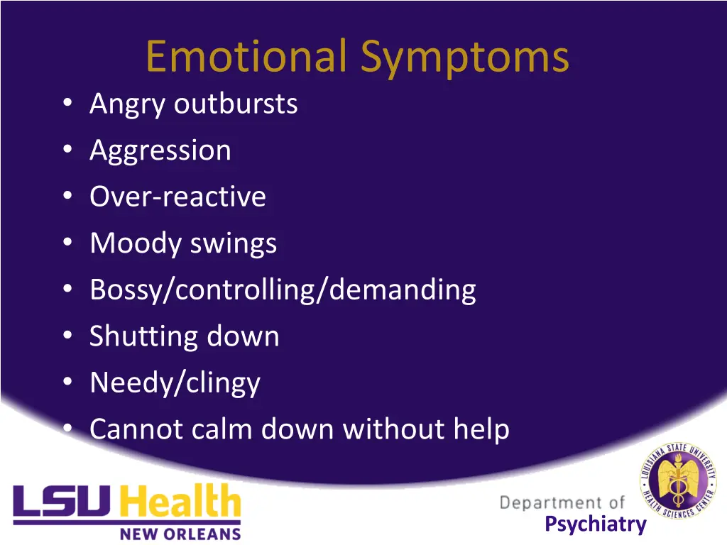 emotional symptoms