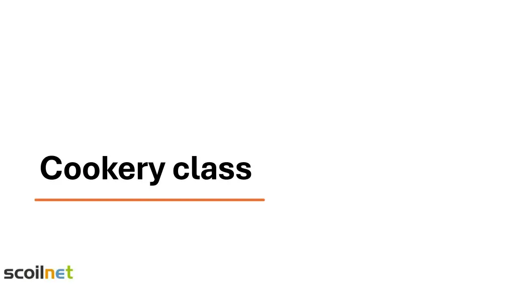 cookery class