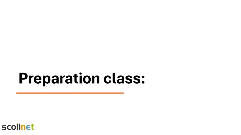 preparation class