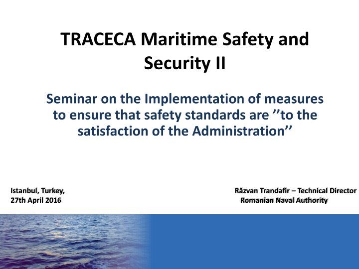 traceca maritime safety and security ii