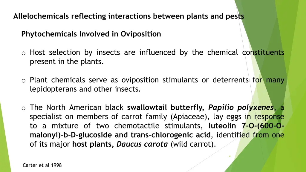 allelochemicals reflecting interactions between 1