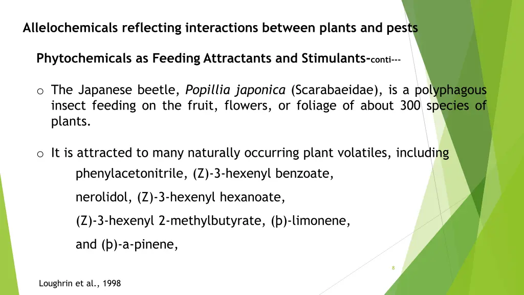 allelochemicals reflecting interactions between 5