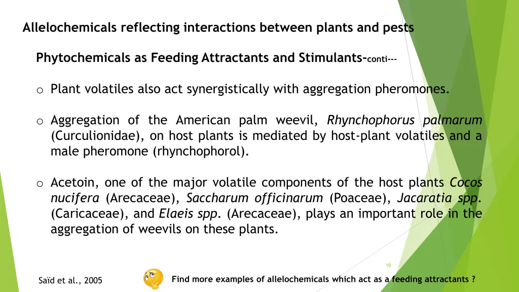 allelochemicals reflecting interactions between 7