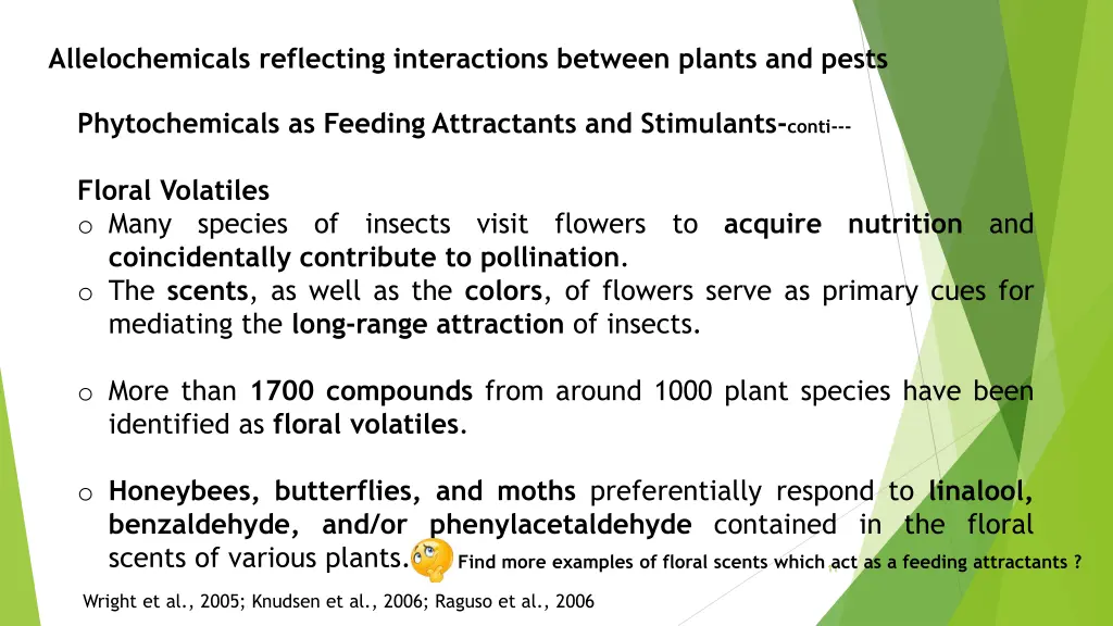 allelochemicals reflecting interactions between 8
