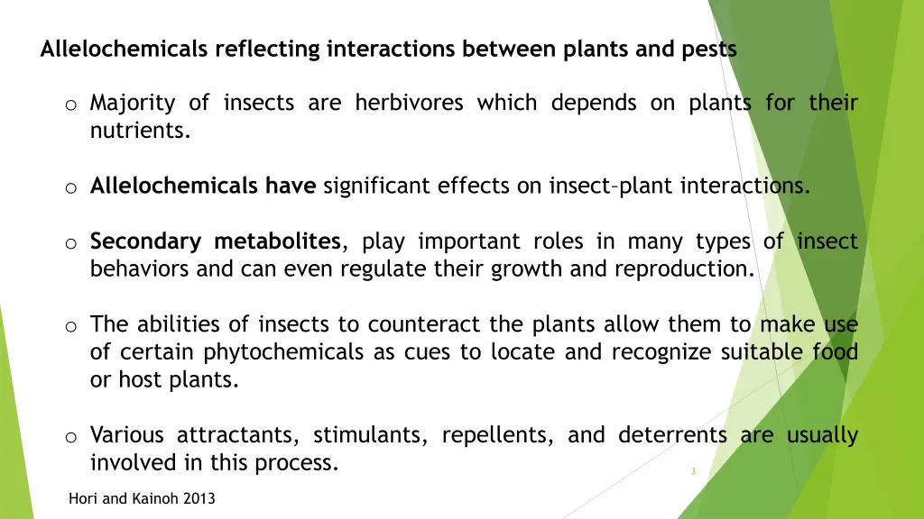 allelochemicals reflecting interactions between