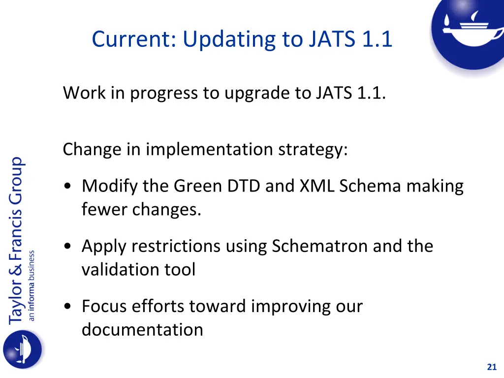 current updating to jats 1 1