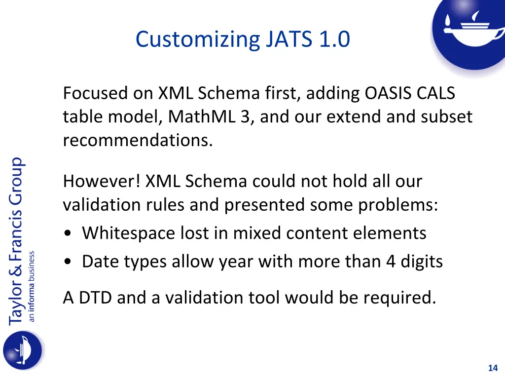 customizing jats 1 0