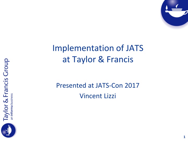 implementation of jats at taylor francis