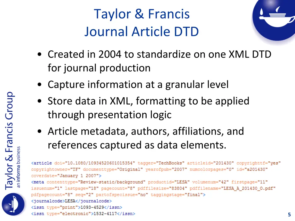 taylor francis journal article dtd