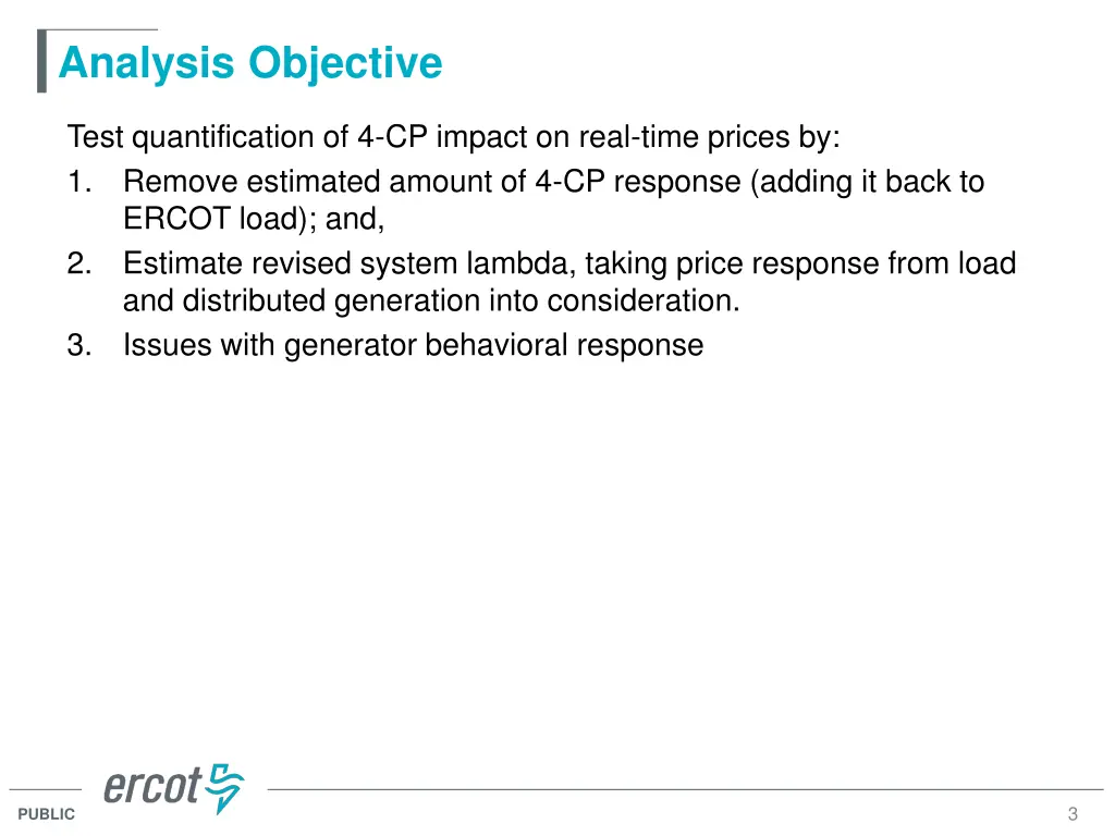 analysis objective