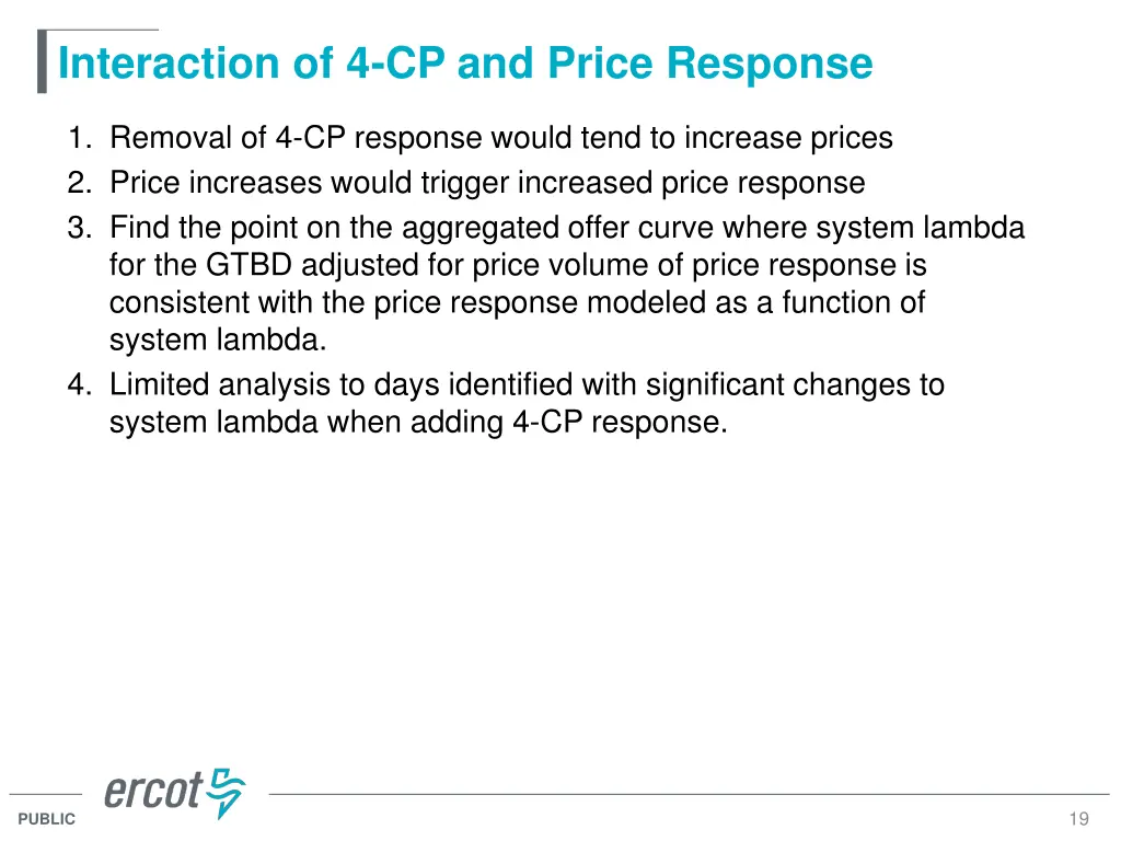 interaction of 4 cp and price response