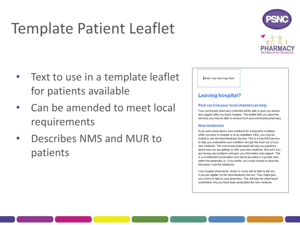 template patient leaflet