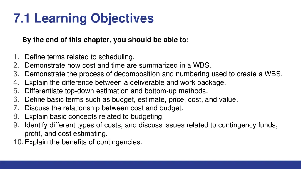7 1 learning objectives
