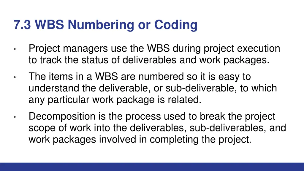 7 3 wbs numbering or coding