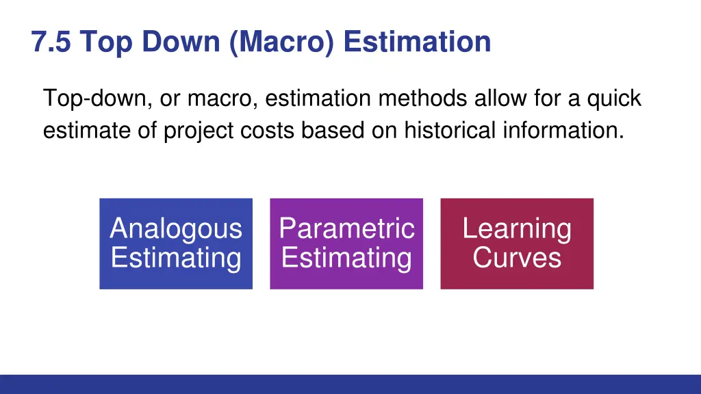 7 5 top down macro estimation